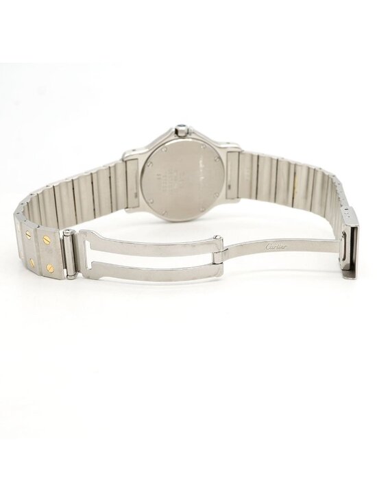 Cartier Santos Octagon LM Ivory Dial Watch main image 5